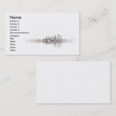 Prägeartige Stadt Visitenkarte (Vorne/Hinten)