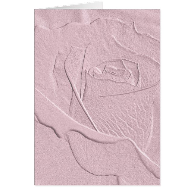 Prägeartige weiche rosa Rose (Vorne)