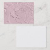 Prägeartige weiche rosa Rosen-Geschäfts-Karte Visitenkarte (Vorne/Hinten)