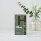 Prägeartiger kreativer Alphabet-h Visitenkarte (Stehend Vorderseite)