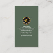 Prägeartiger kreativer Alphabet-h Visitenkarte (Rückseite)