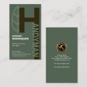 Prägeartiger kreativer Alphabet-h Visitenkarte (Vorne/Hinten)