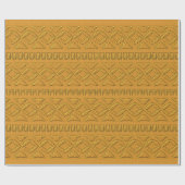 Prägeartiges Goldmuster Geschenkpapier (Flach)