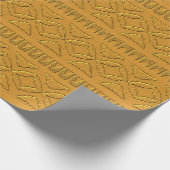 Prägeartiges Goldmuster Geschenkpapier (Ecke)