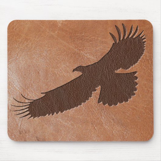 Prägeartiges Leder Eagles Mousepad (Vorne)