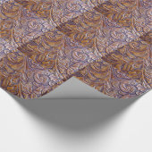 PRÄGEARTIGES LEDER-ENTWÜRFE GESCHENKPAPIER (Ecke)