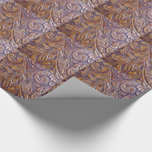 PRÄGEARTIGES LEDER-ENTWÜRFE GESCHENKPAPIER (Ecke)