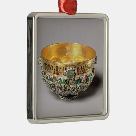 Prägeartiges Schüssel-Set Silbernes Ornament (Rechts)