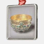 Prägeartiges Schüssel-Set Silbernes Ornament (Links)