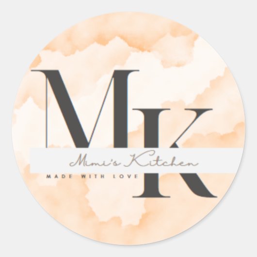 Prägekleber Runder Aufkleber (Vorderseite)