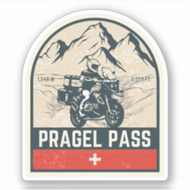 Pragel Pass - Schweizer Alpen Aufkleber