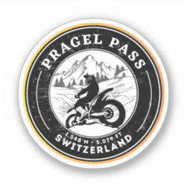 Pragel Pass - Schweizer Alpen Aufkleber
