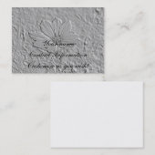 Prägen Sie Blick-Kosmos-Blumen-Karte Visitenkarte (Vorne/Hinten)