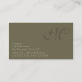 Prägen Sie Visitenkarte (Rückseite)