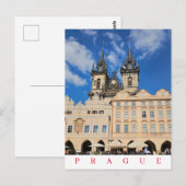 Prager Altstadt Kirche Aussicht Postkarte (Vorne/Hinten)