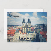 Prager Altstadt Postkarte (Vorne/Hinten)