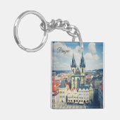 Prager Altstadt Schlüsselanhänger (Vorderseite links)