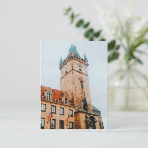 Prager Astronomische Uhr, Altstädter Ring Tschechi Feiertagspostkarte