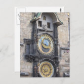 Prager Astronomische Uhr auf dem Altstädter Ring Postkarte (Vorne/Hinten)
