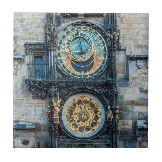 Prager Astronomische Uhr Fliese (Vorderseite)