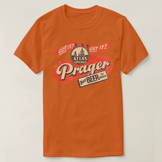 Prager Beer T T-Shirt (Design vorne)