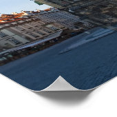 Prager Blick auf die astronomische Uhr Poster (Ecke)