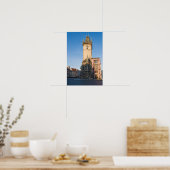 Prager Blick auf die astronomische Uhr Poster (Küche)