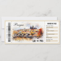 Prager Boarding-Pass-Geschenk