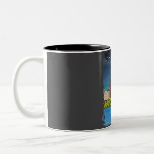 Prager Brücken der Tschechischen Republik Vintag M Zweifarbige Tasse