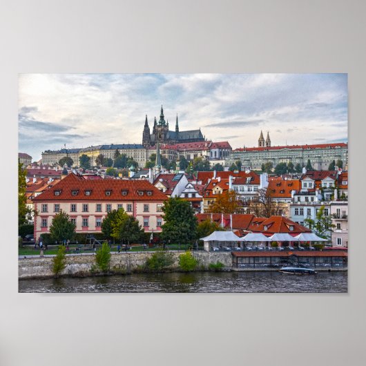 Prager Burg mit Blick auf Prag, Tschechische Repub Poster (Vorne)
