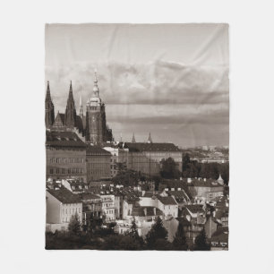 Prager Burg mit dem Veitsdom in Tschechien Fleecedecke