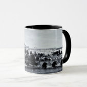 Prager Burg Panorama, Karlsbrücke, Tschechien Tasse (VorderseiteRechts)