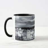Prager Burg Panorama, Tschechien-Kunst (Hradschin) Tasse (Links)