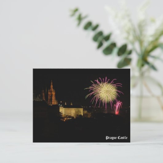 Prager Burg Postkarte (Stehend Vorderseite)