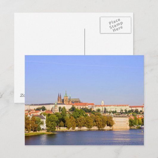 Prager Burg Postkarte (Vorne/Hinten)