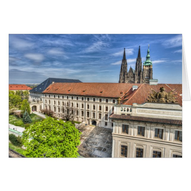 Prager Burg - St. Vitus Kathedrale Garten (Vorderseite (Horizontal))