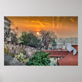Prager Burg Treppen Morning Poster