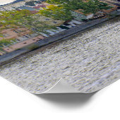 Prager Burg über der Karlsbrücke Poster (Ecke)