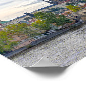 Prager Burg über der Karlsbrücke Poster (Ecke)