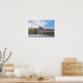 Prager Burg über der Karlsbrücke Poster (Küche)