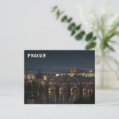Prager Burg und Charles Bridge Postkarte (Stehend Vorderseite)