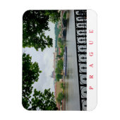 Prager Burg und Kühlschrankmagnet mit Blick auf de Magnet (Vertikal)