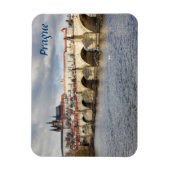 Prager Burg und Souvenir-Foto der Karlsbrücke Magnet (Vertikal)