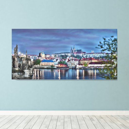 Prager Burg Vltava Leinwand (Insitu (Holzboden))