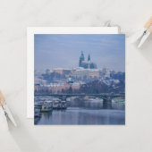 Prager Burg Winter Wonderland Karte (Vorderseite/Rückseite Beispiel)