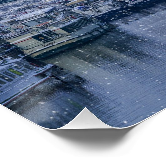 Prager Burg Winter Wonderland Poster (Ecke)