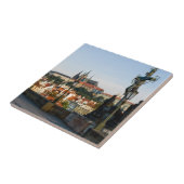 Prager Burgblick von der Karlsbrücke, Tschechien R Fliese (Seite)