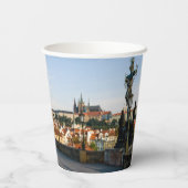 Prager Burgblick von der Karlsbrücke, Tschechien R Pappbecher (Rückseite)