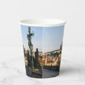 Prager Burgblick von der Karlsbrücke, Tschechien R Pappbecher (Rechts)