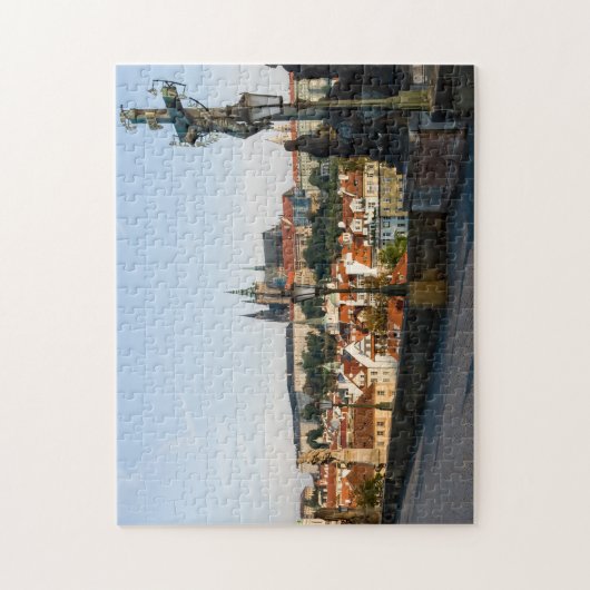 Prager Burgblick von der Karlsbrücke, Tschechien R Puzzle (Vertikal)